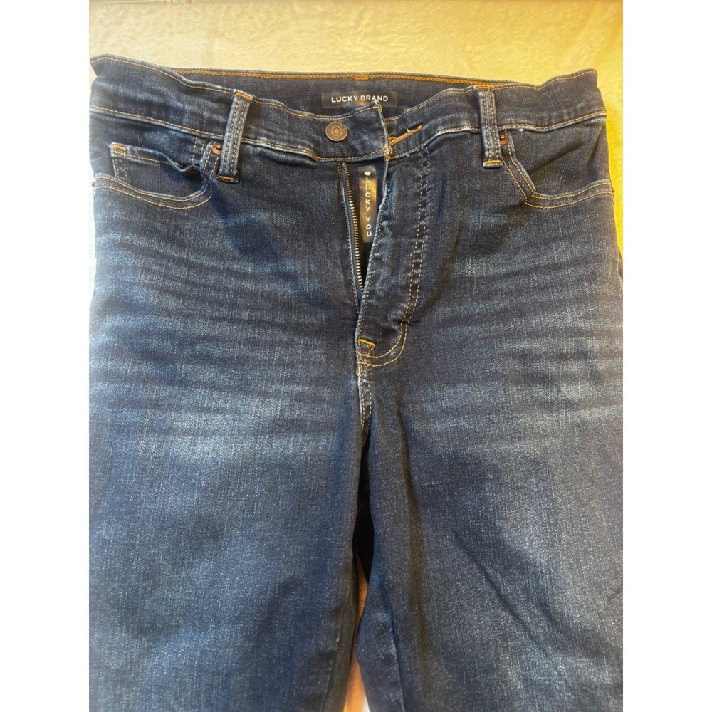 Lucky Brand Womens Jeans 4 Mid Rise Skinny Ankle Dark Wash Denim Pants
